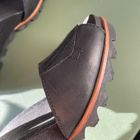 Sorel Womens Joanie Black Wedge heels Size 8 - Picture 6 of 8